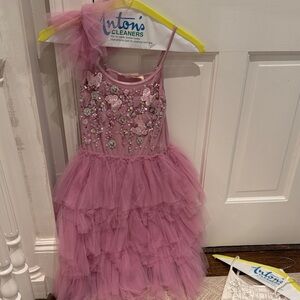 Tutu Du Monde Pink Embellished Tulle Dress